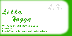 lilla hogya business card